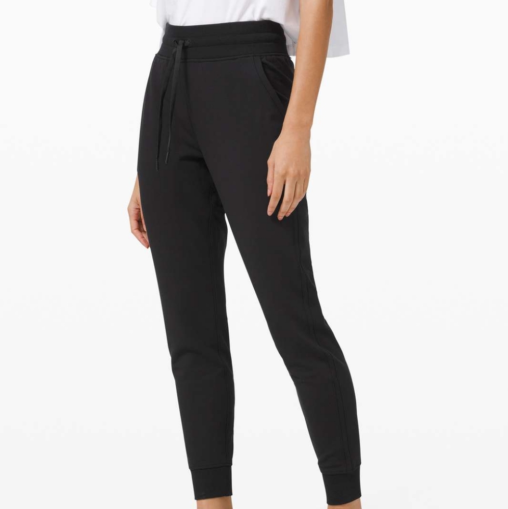 Lululemon Warm Down High Rise Jogger Modal, Black, Size 6